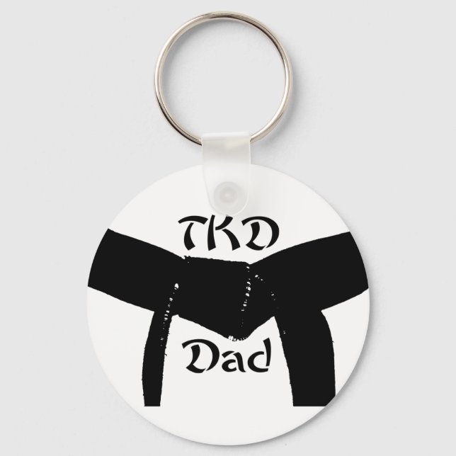 Black Belt TKD Vater Schlüsselanhänger (Vorderseite)