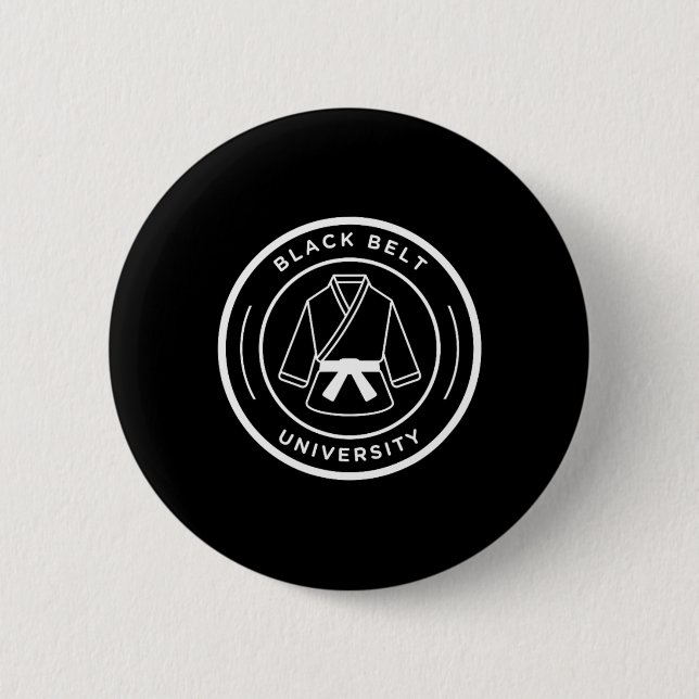 Black-Belt-Universität Button (Vorderseite)