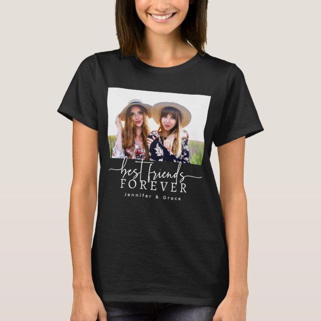 Black Best Friends Forever T - Shirt (Vorderseite)