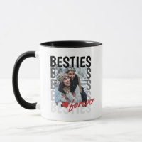 Black Besties Ombre Typografie Foto Overlap