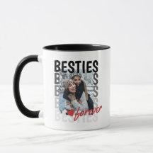 Black Besties Ombre Typografie Foto Overlap