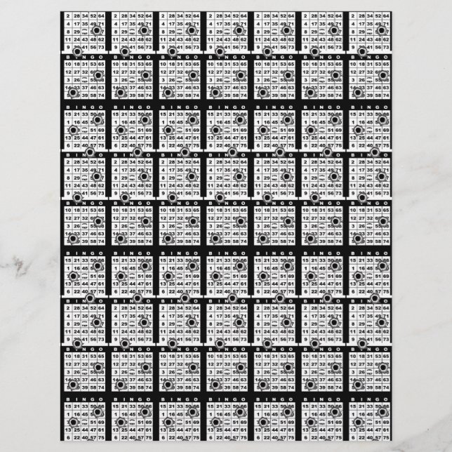 Black Bingo Cards (Vorderseite)