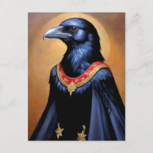 Black Bird Art Postkarte