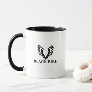 Black Bird Modern Typografy Tasse
