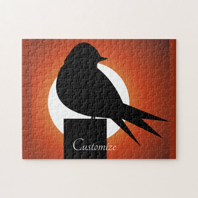 Black Bird Silhouette Sun Thunder_Cove (Horizontal)