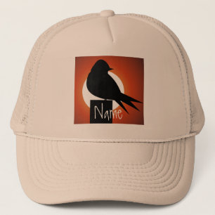 Black Bird Silhouette Sun Thunder_Cove Truckerkappe
