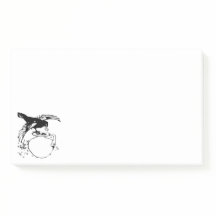Black Bird The Raven Sticky Post-it Notes