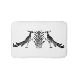Black Birds Bath Mat Badematte