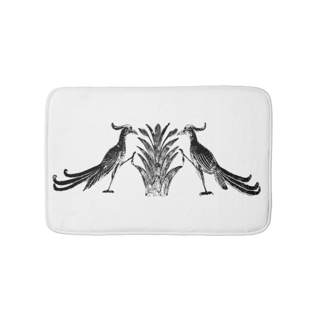 Black Birds Bath Mat Badematte (Vorderseite)
