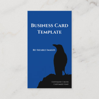 Black Birds Logo Raven Business Card Visitenkarte
