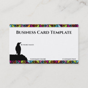 Black Birds Logo Raven Carte de visite