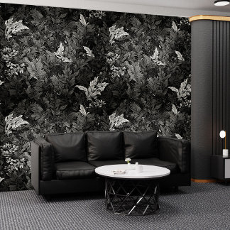 Black & Bloom: Eine Touch Vintag auf Peel & Stick Tapete
