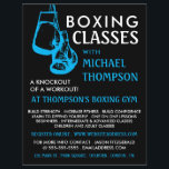 Black & Blue Boxing Handschuhe, Boxing Class Adver Flyer<br><div class="desc">Black & Blue Boxing Handschuhe,  Boxing Class Advert Flyer vom Business Card Store.</div>