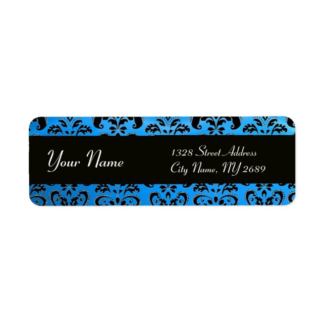 BLACK BLUE DAMASK (Vorne)