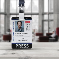 Black Blue Foto & Larger Logo-Pressekennung