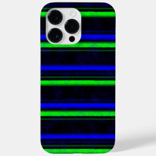 Black Blue Green Stripes Case-Mate iPhone Hülle
