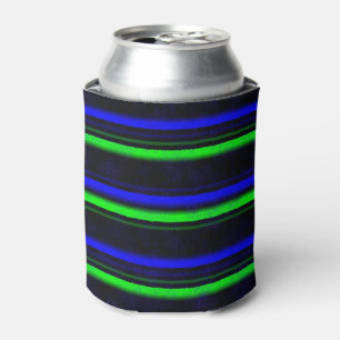 Black Blue Green Stripes Dosenkühler
