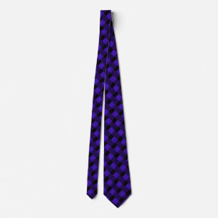 Black Blue Kariert Karo Neck Tie Krawatte