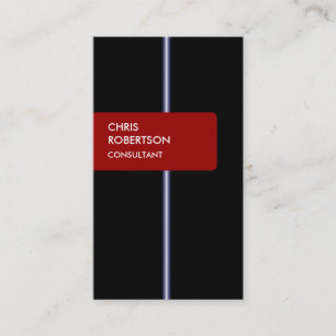 Black Blue Red Attractive Charming Business Card Visitenkarte