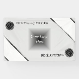 Black Blume Ribbon von Kenneth Yoncich Banner