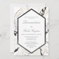 Black Boho quinceañera en español