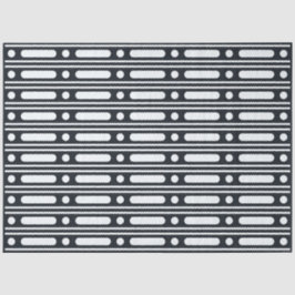 Black Bone Inlay Dots Border Decoupage Paper Seidenpapier