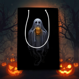 Black Boos & Brews Geister-Halloween Mittlere Geschenktüte
