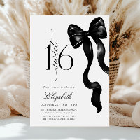 Black Bow 16 . Geburtstag Birthday