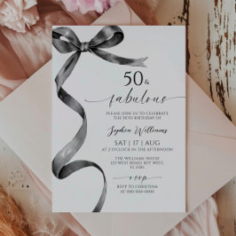 Black Bow 50 & fabelhafte Einladung zum Geburtstag