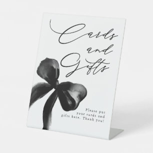 Black Bow Cards and Gifts Brautparty Sockelschild