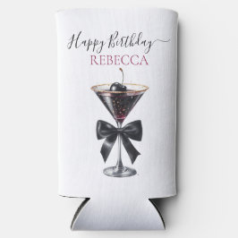 Black Bow Cherry Cocktail Happy Birthday Selters Dosenkühler