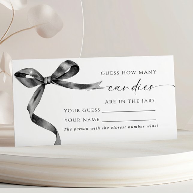 Black Bow Combien de bonbons de douche Carte de je (Créateur téléchargé)