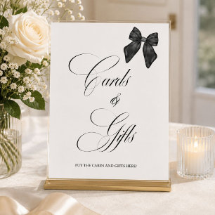 Black Bow Elle Noue le Nœud Réception de Mariage