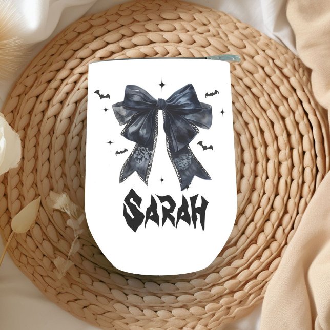 Black Bow Gothic Tasche Bachelorette Bridesmaid (Von Creator hochgeladen)