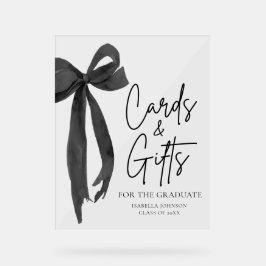 Black Bow Graduate Party Graduate Cards & Gifts Acrylschild