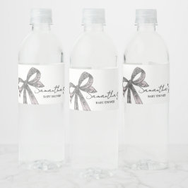 Black Bow Halloween Baby Dusche Wasserflasche Etik