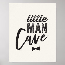Black Bow Krawatte Little Man Cave Boy Baby Kinder Poster