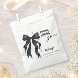 Black Bow Modern 30th Birthday  Geschenktütchen