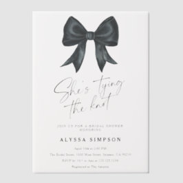 Black Bow Sie bindet das Brautparty am Knoten