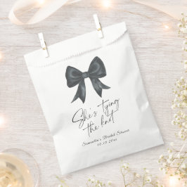 Black Bow Sie bindet das Brautparty am Knoten Geschenktütchen