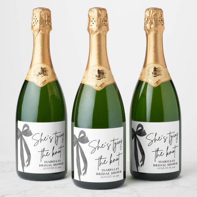 Black Bow Sie bindet das Brautparty des Knotens (Flaschen)