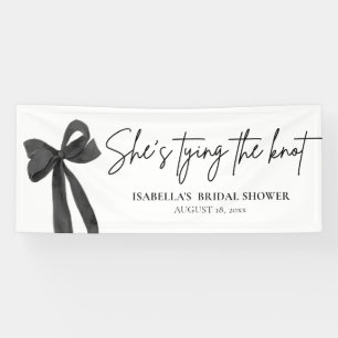 Black Bow Sie bindet das Brautparty des Knotens Banner