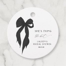 Black Bow Sie bindet das Brautparty des Knotens Geschenkanhänger