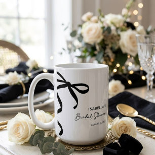 Black Bow Sie bindet das Brautparty des Knotens Kaffeetasse