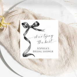 Black Bow Sie bindet das Brautparty des Knotens Serviette