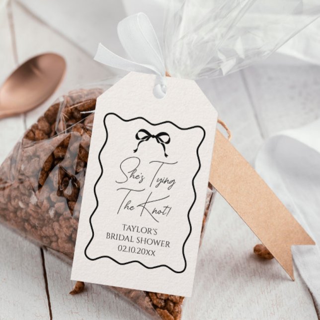 Black Bow Sie bindet den Geist des Brautparty Geschenkanhänger (Von Creator hochgeladen)