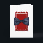 Black Bowtie Birthday Card Karte<br><div class="desc">Farbige Bleistiftzeichnung einer Krawatte aus schwarzem Bogen, ihre schlichten, eleganten Linien, die perfekt für eine Einladung zum Party, eine Geburtstagskarte, Hallo an einen besonderen Freund, oder als Geschenk für den Vatertag! Entspricht auch der</div>