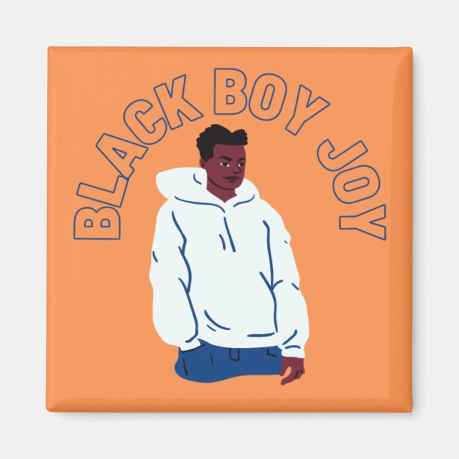 Black Boy Joy Magnet (Vorne)