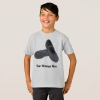 Black Boys Ballet Shoes Personalisierte Meldung