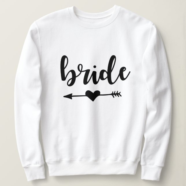 Black Bribe Tribe Bachelorette Sweatshirt (Design devant)